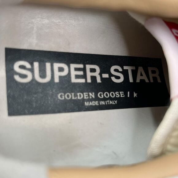 Golden Goose Men’s Red Star Distressed Sneaker Size 42 US 9 - Picture 10 of 11